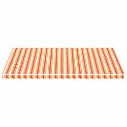vidaXL Tessuto di Ricambio per Tenda da Sole Giallo e Arancio 5x3 m - Vista aggiuntiva 3