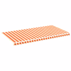 vidaXL Tessuto di Ricambio per Tenda da Sole Giallo e Arancio 6x3 m - Vista aggiuntiva 2