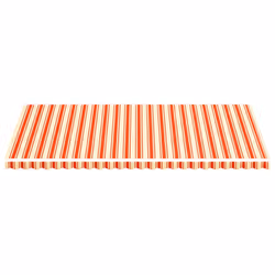 vidaXL Tessuto di Ricambio per Tenda da Sole Giallo e Arancio 6x3 m - Vista aggiuntiva 3