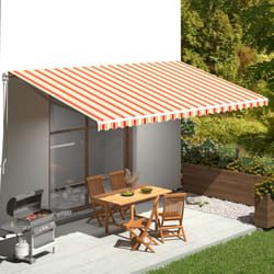 Tessuto di Ricambio per Tenda da Sole Giallo e Arancio 6x3,5 m - Vidaxl