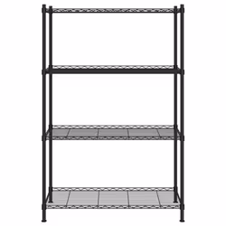 vidaXL Scaffale a 4 Livelli 90x35x137 cm Nero 200 kg - Vista aggiuntiva 3