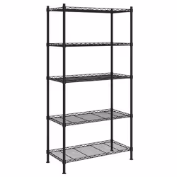 Scaffale a 5 Livelli 90x35x180 cm Nero 250 kgcod mxl 111647 - Vista aggiuntiva 2