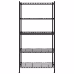 Scaffale a 5 Livelli 90x35x180 cm Nero 250 kgcod mxl 111647 - Vista aggiuntiva 3