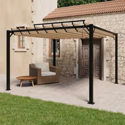 Questo gazebo moderno ed elegante sta benissimo nel vostro giardino, patio, piscina e così via. Voi e la famiglia potete gode ...