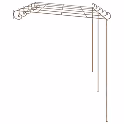 vidaXL Pergolato da Giardino Marrone Anticato 6x3x2,5 m in Ferro - Vista aggiuntiva 3