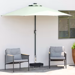 vidaXL Base per Ombrellone Nera 45x25x8,3 cm in Granito - Vista aggiuntiva 3