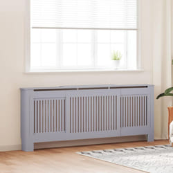 Vidaxl - Copertura per Radiatore Grigia in mdf 205 cm 15636
