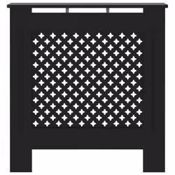 vidaXL Copertura per Radiatore Nera in MDF 78 cm - Vista aggiuntiva 3