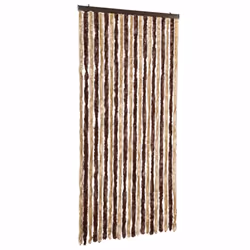 vidaXL Zanzariera Beige e Marrone Chiaro 90x200cm Ciniglia - Vista aggiuntiva 2