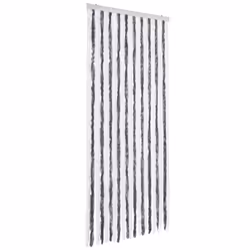 Zanzariera Grigio e Bianco 90x200 cm Cinigliacod mxl 105293 - Vista aggiuntiva 2