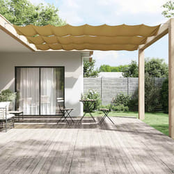 vidaXL Paravento Verticale Beige 60x1200 cm in Tessuto Oxford