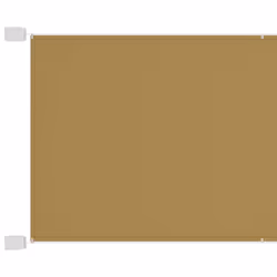 vidaXL Paravento Verticale Beige 140x270 cm in Tessuto Oxford - Vista aggiuntiva 2
