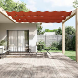 vidaXL Paravento Verticale Terracotta 180x1000 cm in Tessuto Oxford