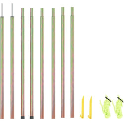Aste per Parasole a Vela 2 pz 200 cm in Acciaio Zincato