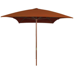 Ombrellone da Esterni con Palo in Legno 200x300 cm Terracotta