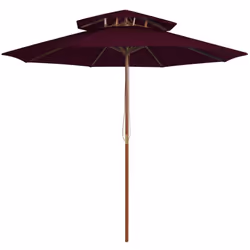 Questo elegante ombrellone da giardino in legno è perfetto per creare un po' d'ombra e proteggersi dai dannosi raggi UV del s ...
