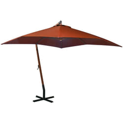 Ombrellone a Sbalzo Terracotta 3x3 m Palo in Abete Massello Vidaxl 6567