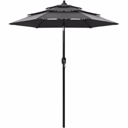 Questo elegante ombrellone da giardino a 3 livelli è la scelta perfetta per proteggervi dai dannosi raggi UV e dall'umidità n ...