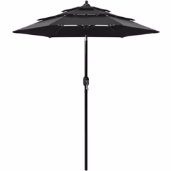 Questo elegante ombrellone da giardino a 3 livelli è la scelta perfetta per proteggervi dai dannosi raggi UV e dall'umidità n ...