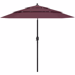 Questo elegante ombrellone da giardino a 3 livelli è la scelta perfetta per proteggervi dai dannosi raggi UV e dall'umidità n ...