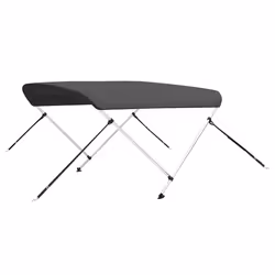 vidaXL Bimini di Prua con Tendalino a 2 Archi Antracite 180x130x110 cm - Vista aggiuntiva 2