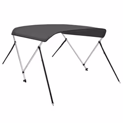 vidaXL Bimini di Prua con Tendalino a 2 Archi Antracite 180x130x110 cm - Vista aggiuntiva 3