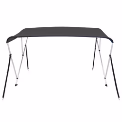 Bimini di Prua con Tendalino a 3 Archi Antracite 183x180x137 cmcod mxl 130300 - Vista aggiuntiva 3