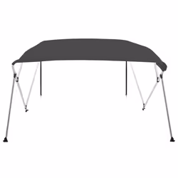 Bimini di Prua con Tendalino a 4 Archi Antracite 243x196x137 cmcod mxl 83048 - Vista aggiuntiva 2