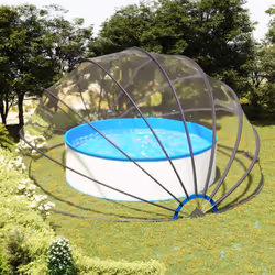 Godetevi il riparo offerto da questa cupola per piscina mentre nuotate e giocate! Questa copertura per piscina, realizzata in ...