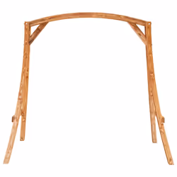 vidaXL Altalena in Legno Ricurvo con Finitura in Teak - Vista aggiuntiva 3