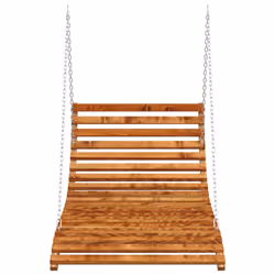 vidaXL Letto a Dondolo in Legno Ricurvo Finitura Teak 115x147x46 cm - Vista aggiuntiva 3