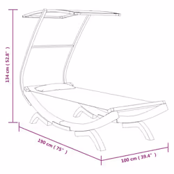 VidaXL 313944 letto per esterni - Vista aggiuntiva 6