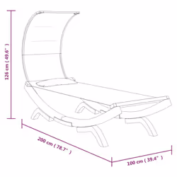 VidaXL 313945 letto per esterni - Vista aggiuntiva 6