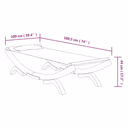 VidaXL 313948 letto per esterni - Vista aggiuntiva 6