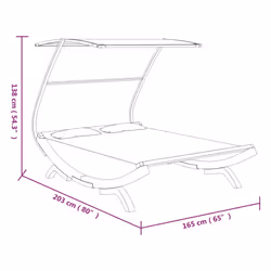 VidaXL 313952 letto per esterni - Vista aggiuntiva 6