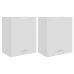 Armadi Sospesi 2 pz Bianchi 50x31x60 cm in Legno Multistratocod mxl 73128