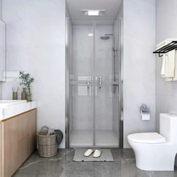 vidaXL Porta per Doccia in ESG Trasparente 76x190 cm