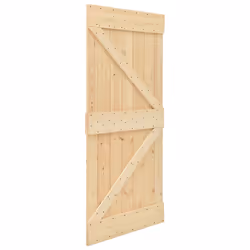 Porta Scorrevole con Set Hardware 80x210 cm in Legno di Pinocod mxl 96446 - Vista aggiuntiva 2