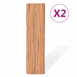 vidaXL Recinzioni in Bambù 2 pz 100x400 cm - Vista aggiuntiva 2