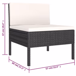VidaXL 3056962 set mobili da esterno - Vista aggiuntiva 7