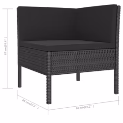 VidaXL 3056963 set mobili da esterno - Vista aggiuntiva 6