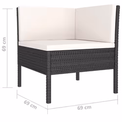 VidaXL 3056966 set mobili da esterno - Vista aggiuntiva 5