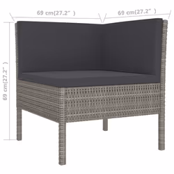 VidaXL 3056972 set mobili da esterno - Vista aggiuntiva 6