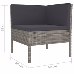 VidaXL 3056980 set mobili da esterno - Vista aggiuntiva 6