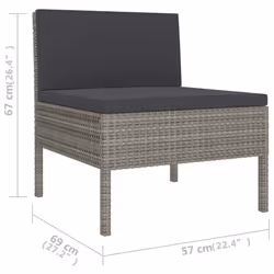 VidaXL 3056988 set mobili da esterno - Vista aggiuntiva 5