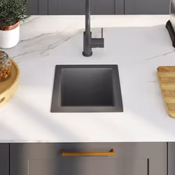 vidaXL Lavello da Cucina Artigianale Nero in Acciaio Inox - Vista aggiuntiva 3