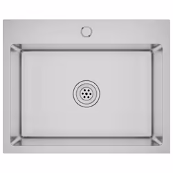 vidaXL Lavello da Cucina Lavorato a Mano in Acciaio Inox - Vista aggiuntiva 2