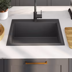 vidaXL Lavello da Cucina Lavorato a Mano Nero Acciaio Inox - Vista aggiuntiva 3