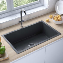 Lavandino, Lavello da Cucina Artigianale Nero in Acciaio Inox Vidaxl 36829
