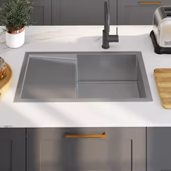 Lavello da Cucina Lavorato a Mano in Acciaio Inoxcod mxl 129176 - Vista aggiuntiva 3